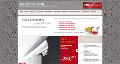 Desktop Screenshot of heimtextilien-hirsch.de